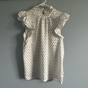 Black & White Polka Dot Dress Shirt